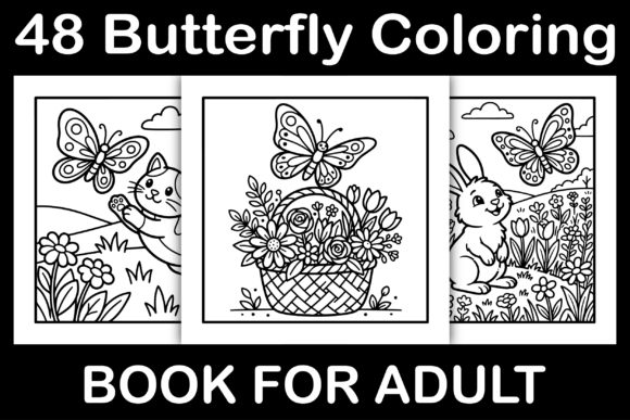 48 Butterfly Coloring Pages: Graphics & Coloring Pages