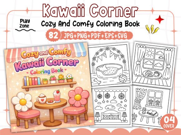 Cozy and Comfy Corner Coloring Pages
