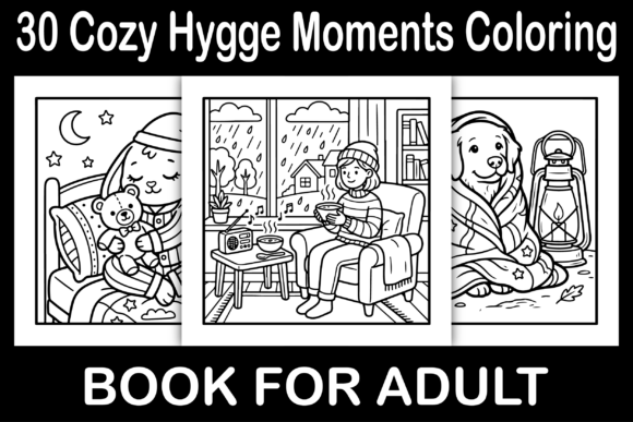 Cozy Hygge Moments Coloring Book