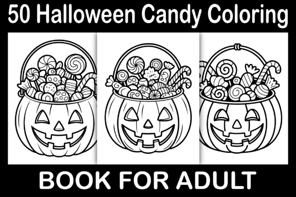Halloween Candy Coloring Pages Graphics
