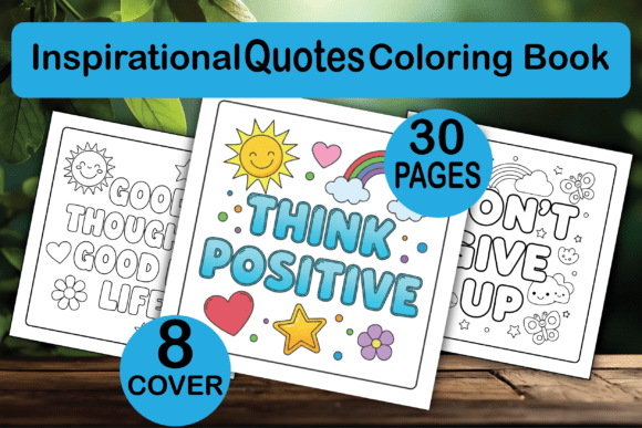 Inspirational Quotes Coloring Book