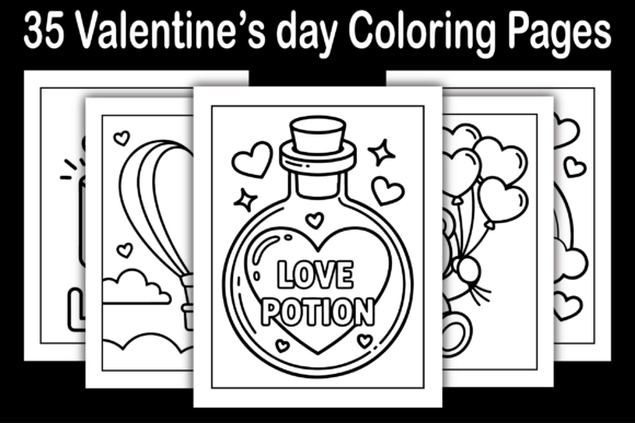 Valentine’s Day Coloring Pages Graphics